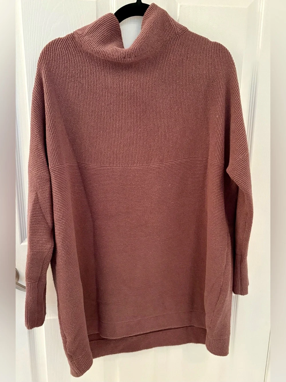 Free People Ottoman Slouchy Tunic Sweater in Nutmeg Taupe